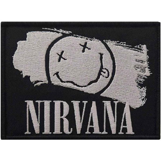 Nirvana Standard Woven Patch: Happy Face Paint - Nirvana - Mercancía -  - 5056561040998 - 