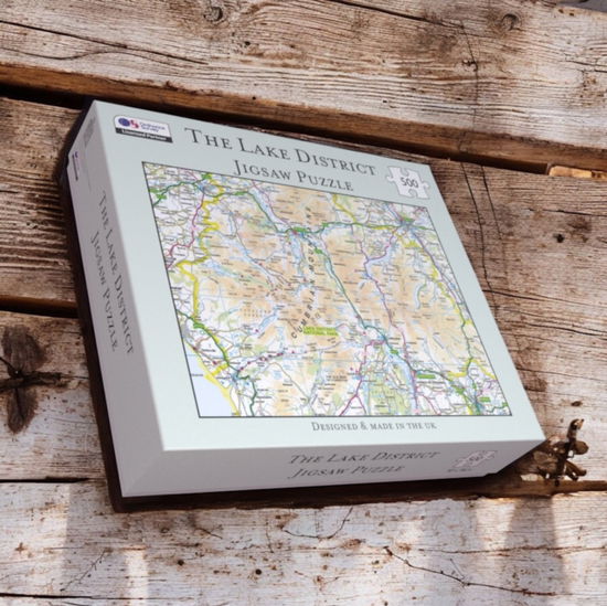 Cover for OS Map 500 Piece Premium Jigsaw Puzzle - Lake District National Park (Leketøy) (2025)