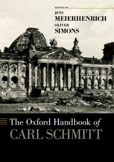 Cover for The Oxford Handbook of Carl Schmitt - Oxford Handbooks (Paperback Bog) (2019)