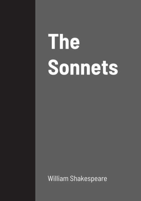 Cover for William Shakespeare · The Sonnets (Paperback Bog) (2022)