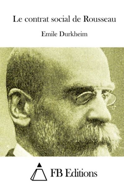 Cover for Emile Durkheim · Le Contrat Social De Rousseau (Paperback Book) (2015)