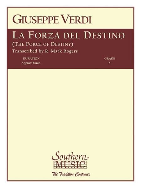 Cover for Giuseppe Verdi · La Forza Del Destino (Sheet music) (1980)