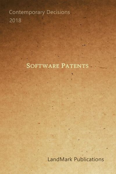 Cover for Landmark Publications · Software Patents (Paperback Book) (2018)