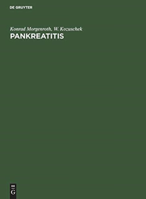 Cover for Gerhard Pucher · Pankreatitis (Inbunden Bok) (1989)