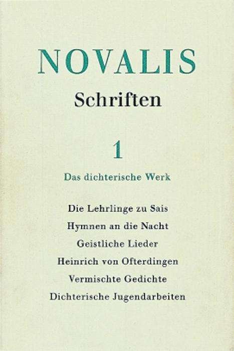 Cover for Novalis · Schriften.Kohlh.1 (Bog) (1977)