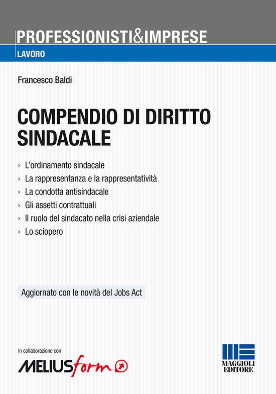 Cover for Francesco Baldi · Compendio Di Diritto Sindacale (Buch)