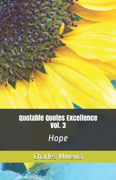 Cover for Charles Mwewa · Quotable Quotes Excellence, Vol. 3 (Pocketbok) (2020)