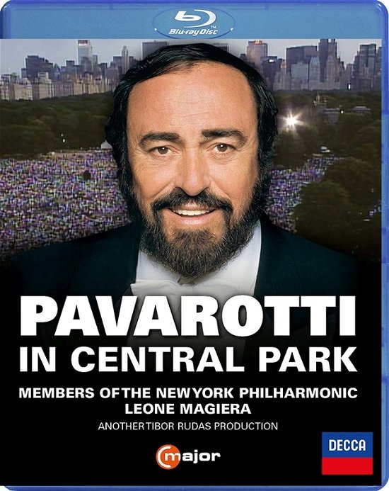Cover for Cilea / Griminelli / Cosel / Pavarotti · Pavarotti in Central Park (Blu-ray) (2023)