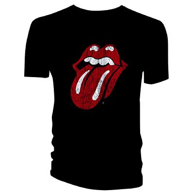Cover for The Rolling Stones · Classic Tongue Black (T-shirt) [size XL] (2009)