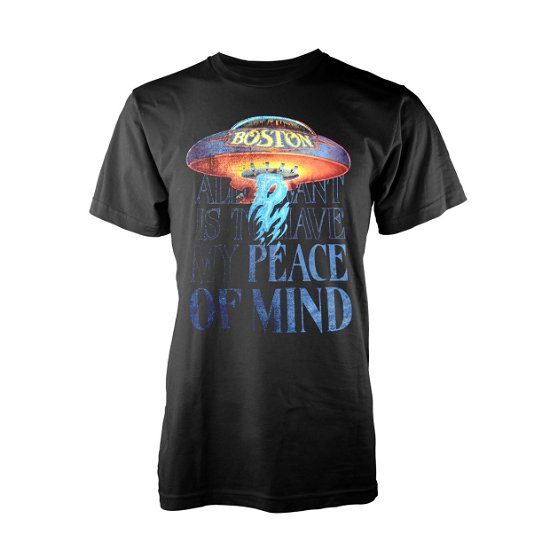 Boston: Peace Of Mind (T-Shirt Unisex Tg. S) - Boston - Produtos - PHD - 5056012004999 - 17 de abril de 2017