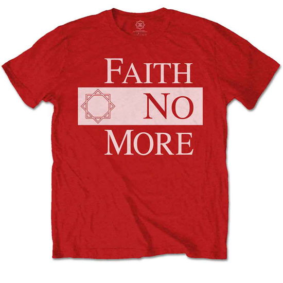 Faith No More Unisex T-Shirt: Classic New Logo Star - Faith No More - Marchandise -  - 5056368600999 - 