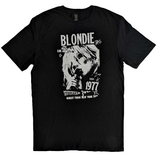 Blondie Unisex T-Shirt: 1977 Vintage - Blondie - Produtos -  - 5056561098999 - 