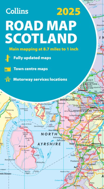 Collins Maps · 2023 Collins Road Map of Scotland: Folded Road Map ...