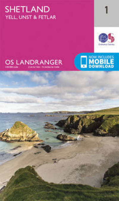 Shetland - Yell, Unst and Fetlar - OS Landranger Map - Ordnance Survey - Books - Ordnance Survey - 9780319260999 - February 24, 2016