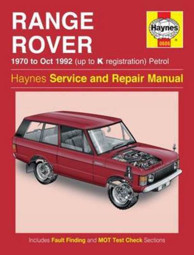 Cover for Haynes Publishing · Range Rover V8 Petrol: 70-92 (Paperback Book) [2 Revised edition] (2012)