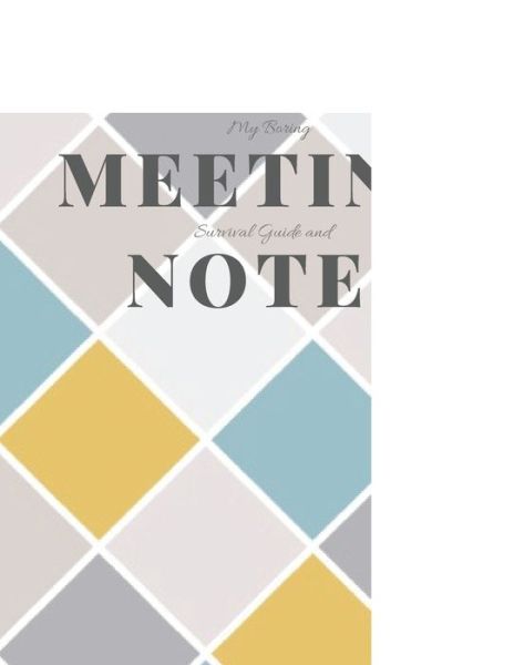 Cover for Gadfly Books · My Boring Meeting Survival Guide and Notes : 8.5x11 Meeting Notebook and Puzzle Book (Paperback Book) (2019)