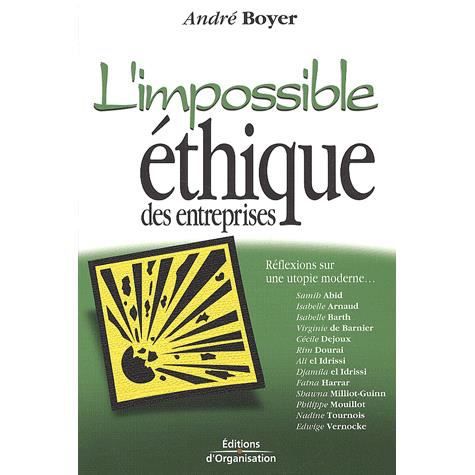 Cover for André Boyer · L'Impossible éthique des entreprises (Paperback Book) (2002)