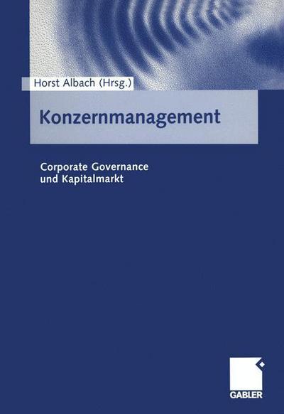 Cover for Horst Albach · Konzernmanagement (Paperback Book) [2001 edition] (2001)