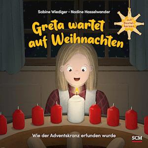 Cover for Sabine Wiediger · Greta wartet auf Weihnachten - Wie der Adventskranz erfunden wurde (Book) (2024)