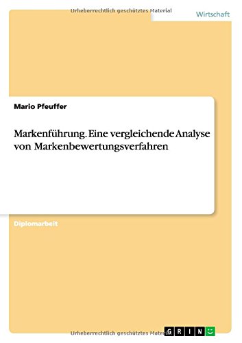 Cover for Pfeuffer · Markenführung. Eine vergleiche (Book) [German edition] (2015)