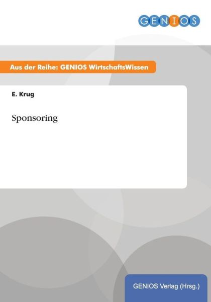 Cover for E Krug · Sponsoring (Paperback Book) (2015)