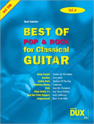 Cover for Beat Scherler · Best of Pop &amp; Rock for Classical Guitar Vol. 8 (Book) (2008)