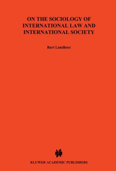 Cover for B. Landheer · On Sociology of International Law and International Society (Paperback Bog) (1966)