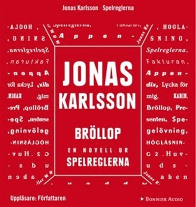 Cover for Jonas Karlsson · Bröllop: En novell ur Spelreglerna (Hörbok (MP3)) (2011)