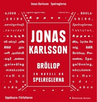 Bröllop: En novell ur Spelreglerna - Jonas Karlsson - Audiobook - Bonnier Audio - 9789173485999 - 22 września 2011